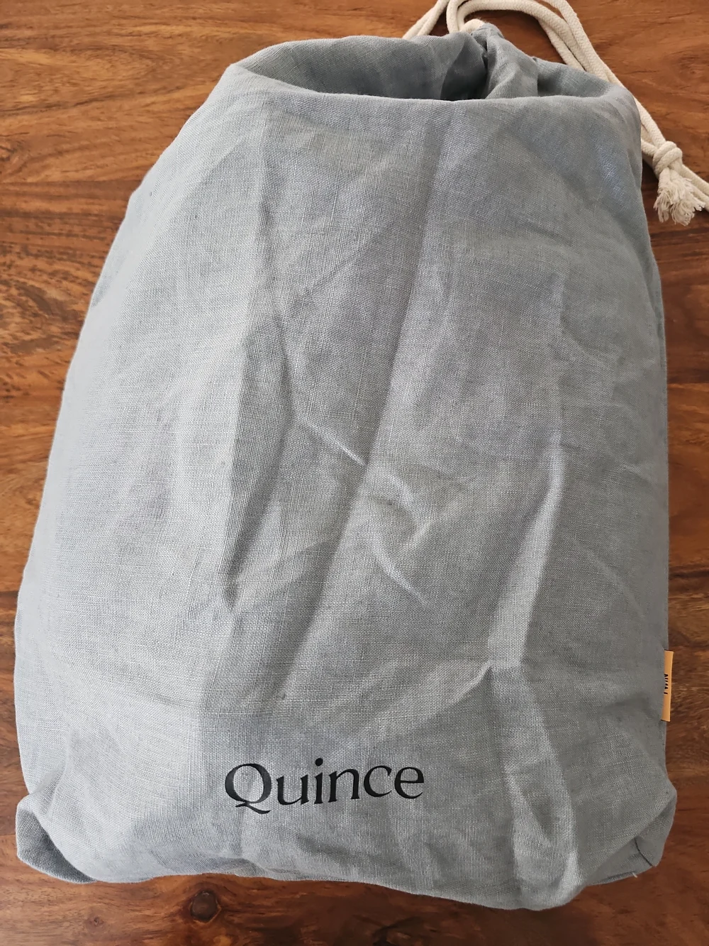 Quince European Linen Duvet Cover In Ocean, Sz Twin MSRP $134, New